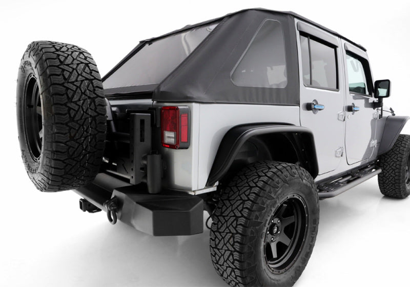 Rampage Jeep Wrangler JK Unlimited TrailCrawler Rock Slider & Rocker Guard - Black