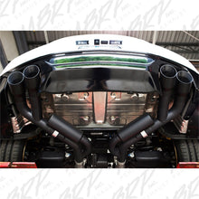 Load image into Gallery viewer, MBRP Chevy Camaro V8 6.2L 6spd 3in Black Race Dual Axle Back w/ 4.5in Quad Dual Wall Tips