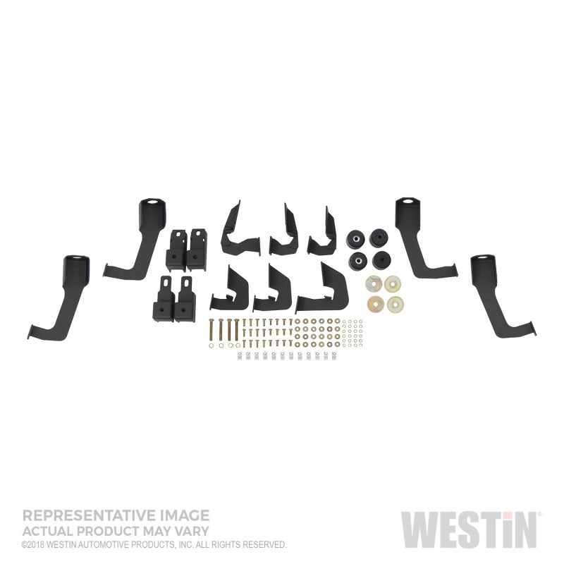 Westin 19+ 1500 Classic CC / 10-23 2500/3500 CC 6.5ft. HDX SS Drop W2W Nerf Step Bars - Tex. Blk