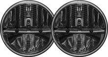 Load image into Gallery viewer, Rigid Industries 7in Round Headlights w/ Heated Lens &amp; H13 to H4 Adaptors - Set of 2