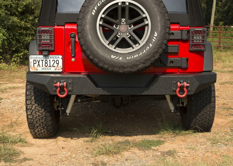 Rugged Ridge Spartan Rear Bumper Full Width Jeep Wrangler JK