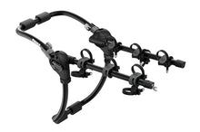 Load image into Gallery viewer, Thule Gateway Pro 3 Hanging-Style Trunk Bike Rack w/Anti-Sway Cages (Up to 3 Bikes) - Black