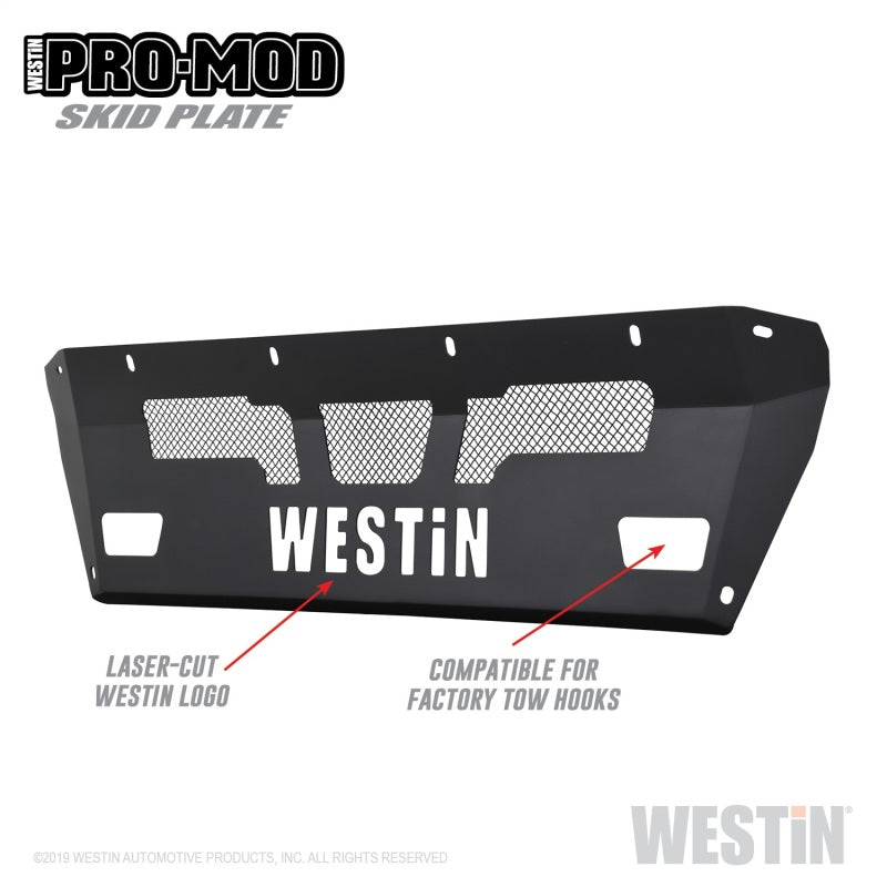 Westin 15+ Chevrolet Silverado 2500/3500 Pro-Mod Skid Plate - Textured Black