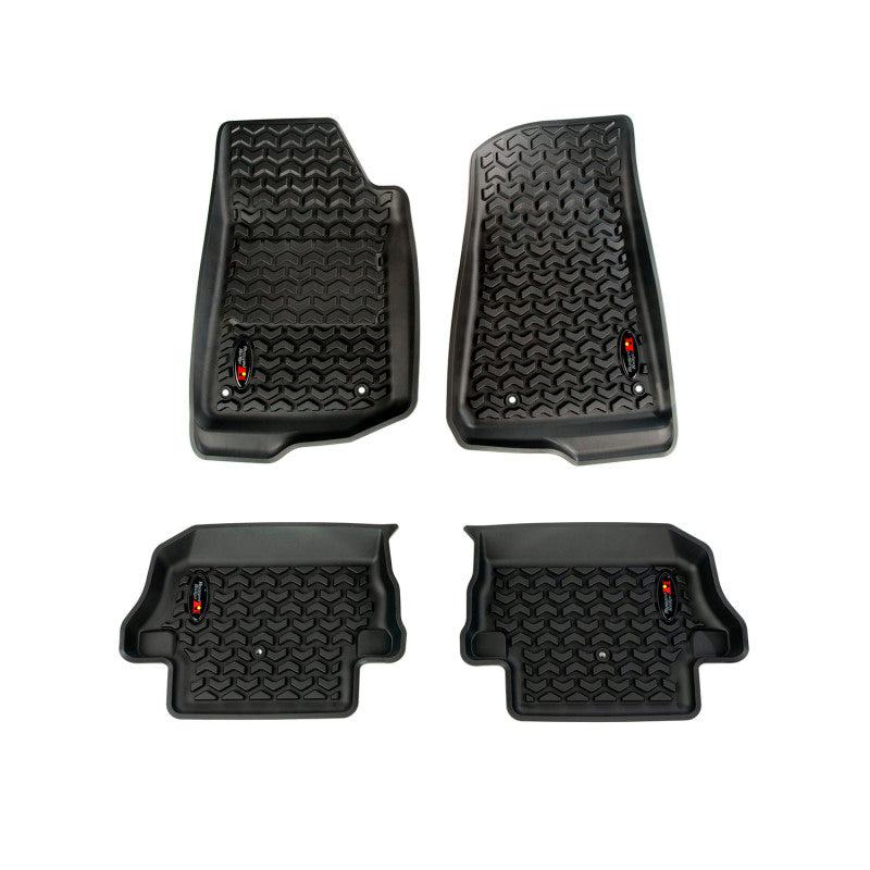 Rugged Ridge Floor Liner Kit Black F/R Jeep Wrangler JL 2Dr