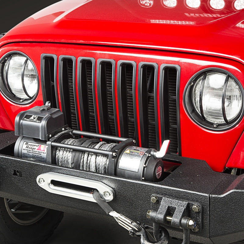 Rugged Ridge Grille Inserts Black Jeep Wrangler