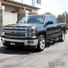 Load image into Gallery viewer, Westin 14+ Chevrolet Silverado 1500 DC 6.5ft Bed HDX Stainless Drop W2W Nerf Step Bars - Tex. Blk