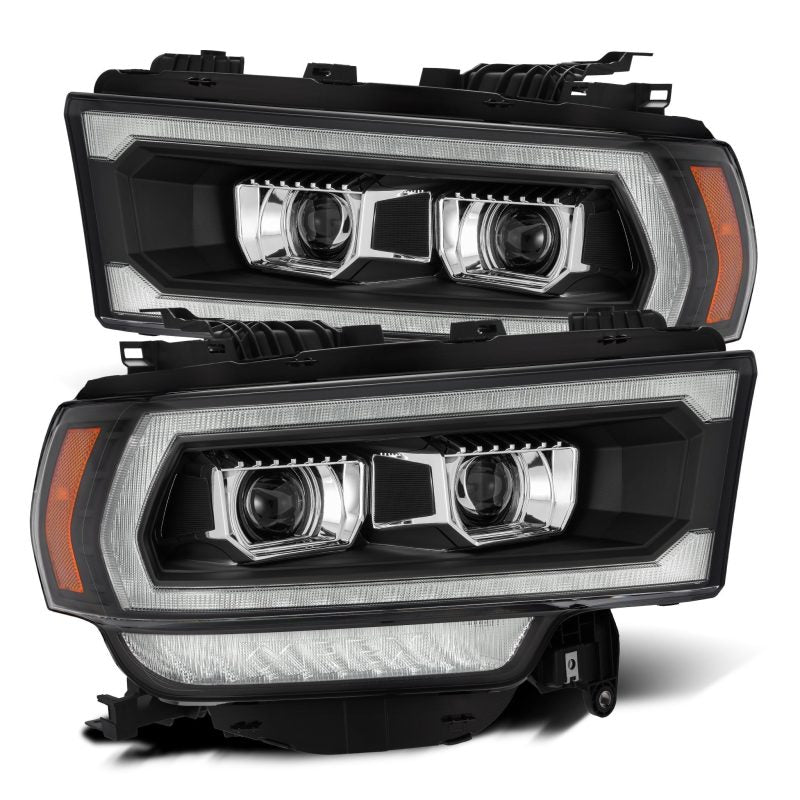 AlphaRex 19+ Ram 2500 PRO-Series Projector Headlights Plank Style Black w/Activation Light