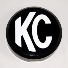Load image into Gallery viewer, KC HiLiTES 6in. Round Hard Cover for Daylighter/SlimLite/Pro-Sport (Single) - Black w/White KC Logo