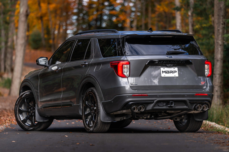 MBRP Ford Explorer ST 3.0L EcoBoost Dual Rear Exit Axle Back w/ Quad Carbon Fiber Tips - T304