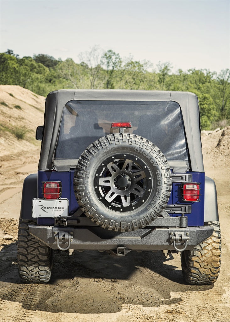 Rampage Jeep Wrangler(TJ) Unlimited OEM Replacement Soft Upper Doors - Black Denim