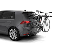 Load image into Gallery viewer, Thule Gateway Pro 3 Hanging-Style Trunk Bike Rack w/Anti-Sway Cages (Up to 3 Bikes) - Black