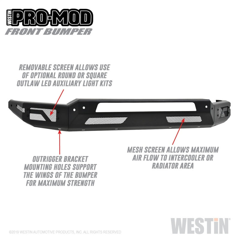 Westin 2010+ Dodge Ram 2500/3500 ( Old Body Style )  Pro-Mod Front Bumper