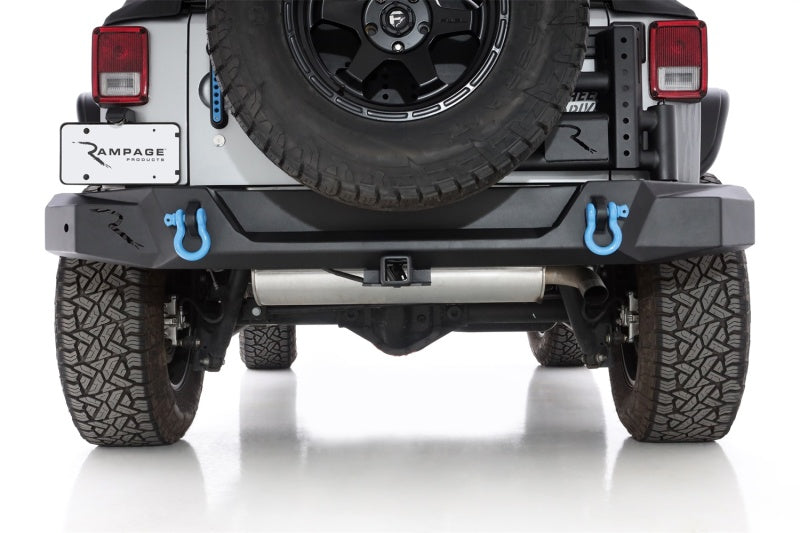 Rampage Jeep Wrangler JK (Incl. Unlimited) Trail Guard Tire Carrier - Black
