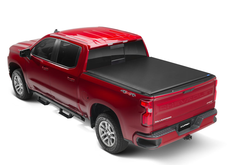 Lund Chevy Silverado 1500 (8ft. Bed) Genesis Roll Up Tonneau Cover - Black