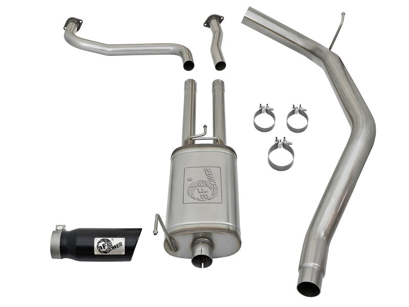 aFe MACHForce XP 2.5in Cat-Back Exhaust System w/ Black Tip Nissan Frontier 2017+ V8-5.6L