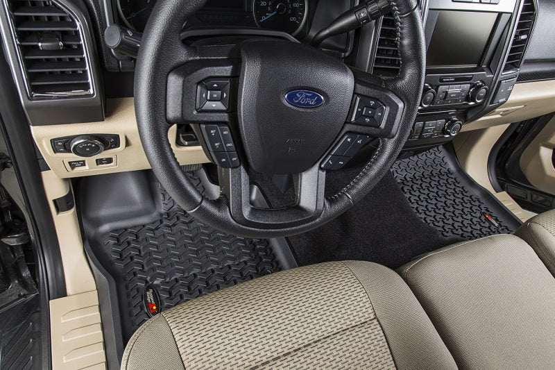 Rugged Ridge Floor Liner Front Black Ford F-150 / Raptor / Extended / Super Crew Cab