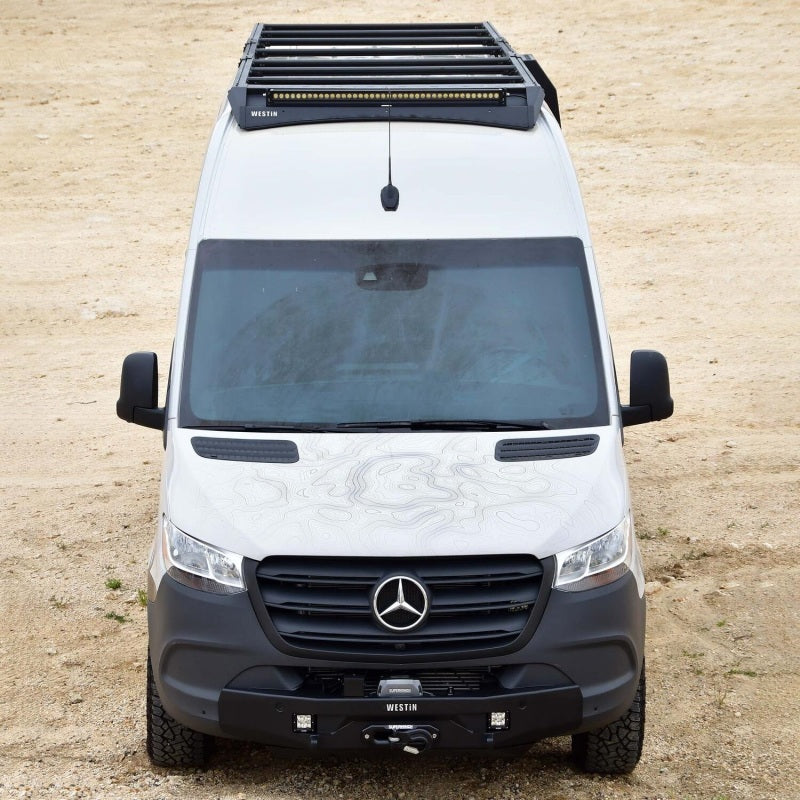 Westin 19+ Mercedes-Benz Sprinter 144in WB Mesa Roof Rack - Textured Black