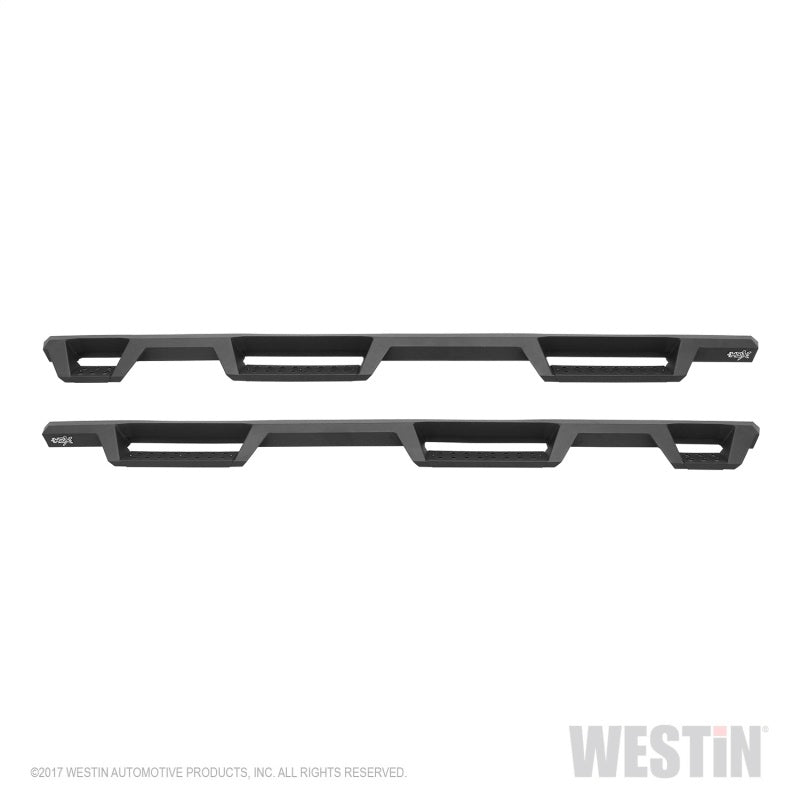 Westin 07+ Chevrolet Silverado 1500 CC 5.5ft Bed HDX Drop W2W Nerf Step Bars - Tex. Blk