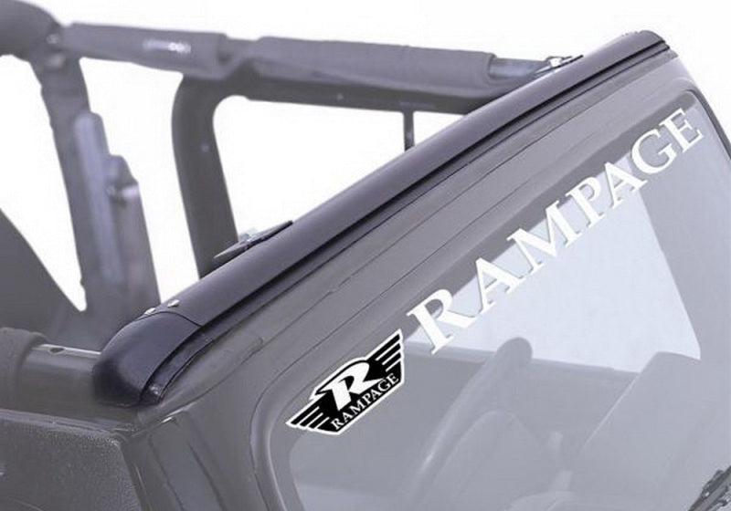 Rampage Jeep CJ5 Windshield Channel - Black