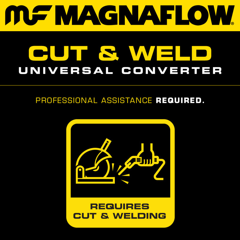MagnaFlow Conv Univ 3 W/Dual O2 Boss