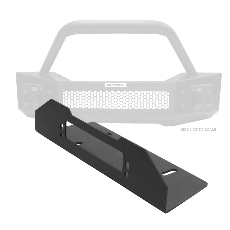 Go Rhino Jeep Wrangler JL/JLU/JK/JKU/Gladiator JT Trailline Bumper Fairlead Mount Plate