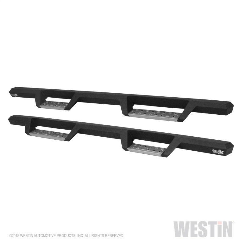 Westin 05+ Toyota Tacoma Double Cab HDX Stainless Drop Nerf Step Bars - Textured Black