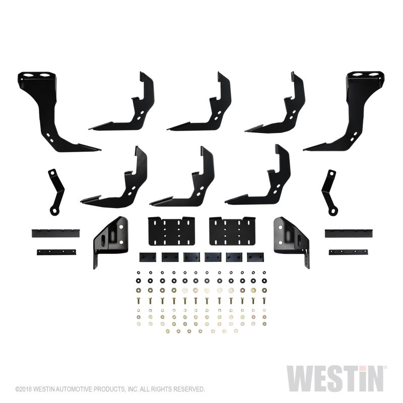 Westin Chevrolet Silverado/Sierra 1500 Crew Cab (5.5ft) R5 Modular Nerf Step Bars - Black