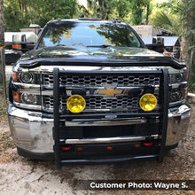 Load image into Gallery viewer, Go Rhino Chevrolet Silv 2500HD/3500HD 3000 Series StepGuard - Black (Center Grille Guard Only)