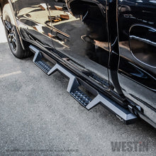 Load image into Gallery viewer, Westin 19+ Chevrolet Silverado / GMC Sierra 1500 Double Cab HDX Drop Nerf Step Bars - Textured Blk