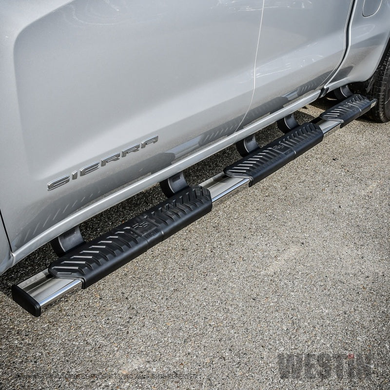 Westin Chevrolet Silverado/Sierra 1500 Crew Cab (5.5ft) R5 Modular Nerf Step Bars - SS