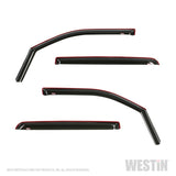 Westin 19+ Ram 1500 Crew Cab(Excl. 19-22 Ram 1500 Classic) In Channel Wind Deflector 4pc - Smoke
