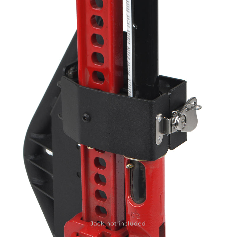 Go Rhino Jeep Wrangler JL/JLU/JT Front Fender Jack Mount for Hi-Lift Jack - Tex. Blk
