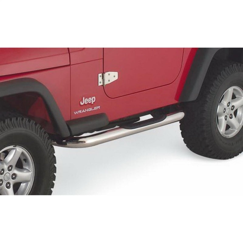 Rampage Jeep Wrangler(YJ) 3 Inch Round Nerf Bar - Polished