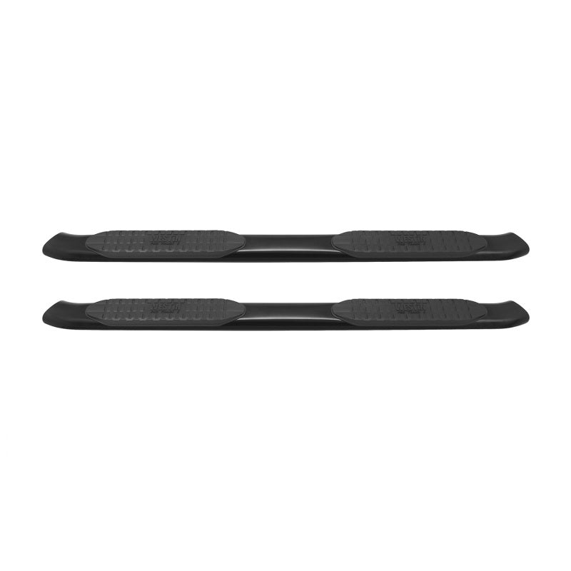 Westin 2014+ Chevy Silverado 1500 Crew Cab PRO TRAXX 5 Oval Nerf Step Bars - Black