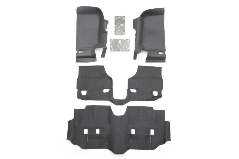 BedRug 07-18 Jeep JK Unlimited 4Dr Front 4pc BedTred Floor Kit (Incl Heat Shields)