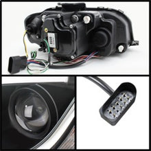 Load image into Gallery viewer, Spyder Audi A3 06-08 Projector Headlights Halogen Model- Light Tube DRL Blk PRO-YD-AA306-LTDRL-BK