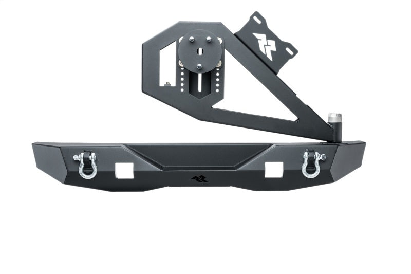 Rugged Ridge Jeep Wrangler (JK/JKU) XOR Rear Bumper w/Swing Out Tire Carrier - Tex. Blk
