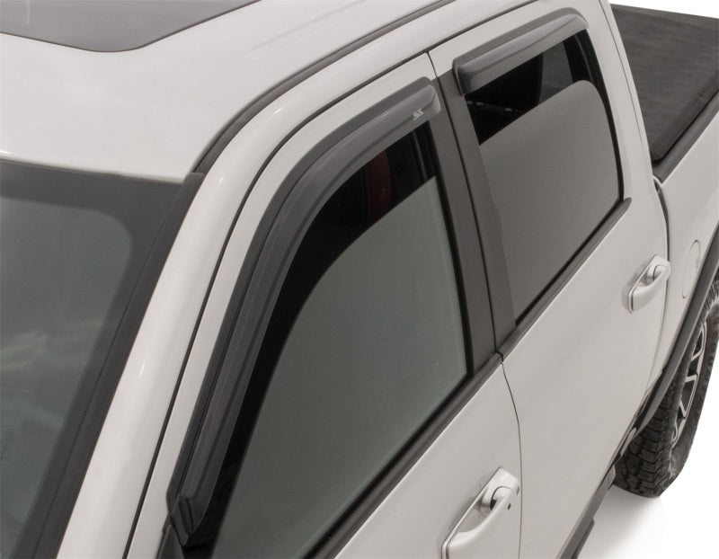 AVS Toyota Tundra CrewMax Ventvisor Outside Mount Window Deflectors 4pc - Smoke