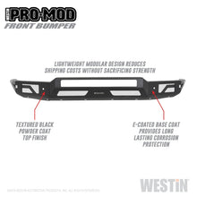 Load image into Gallery viewer, Westin 15+ Chevrolet Silverado 2500/3500 Pro-Mod Front Bumper - Textured Black