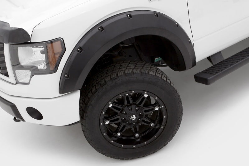 Lund Ford F-150 (Ex Raptor) RX-Rivet Style Textured Elite Series Fender Flares - Black (4 Pc.)