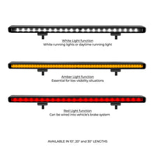 Load image into Gallery viewer, Go Rhino Xplor Flash Series Sgl Multi Function LED Light Bar (Track Mount) 30in. - Blk