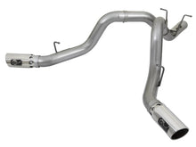 Load image into Gallery viewer, aFe Large Bore-HD 4in 409-SS DPF-Back Exhaust w/Dual Polished Tips 2017 GM Duramax V8-6.6L (td) L5P