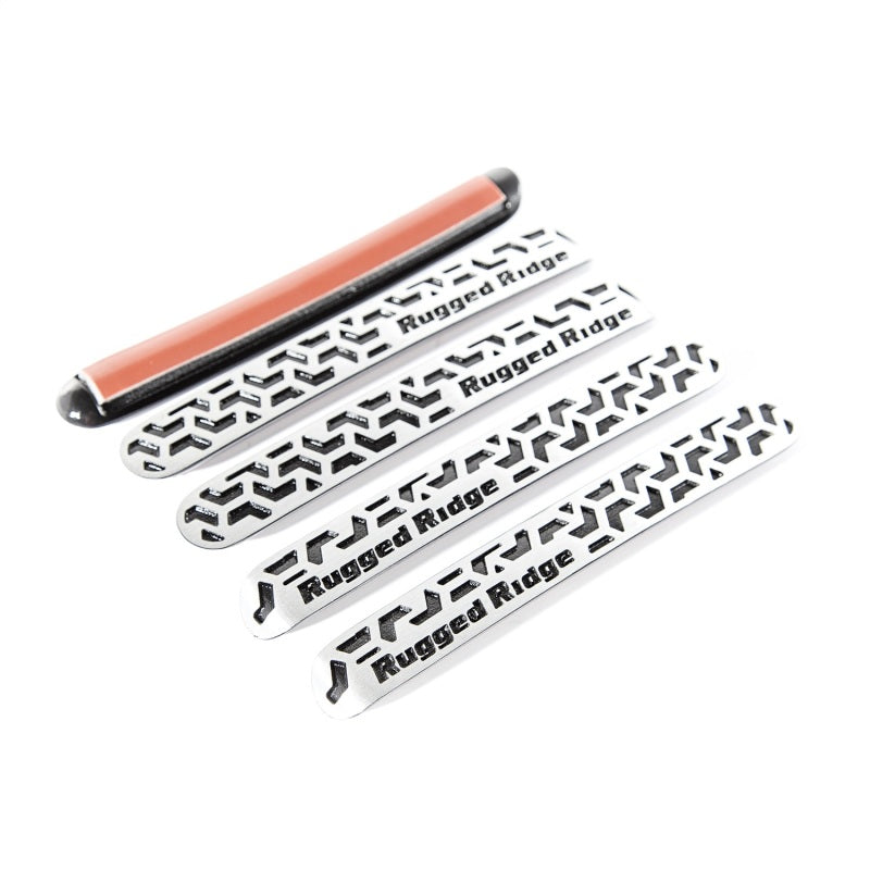 Rugged Ridge Elite Dr Hndle Insert Contrast Tread4D Jeep Wrangler JK