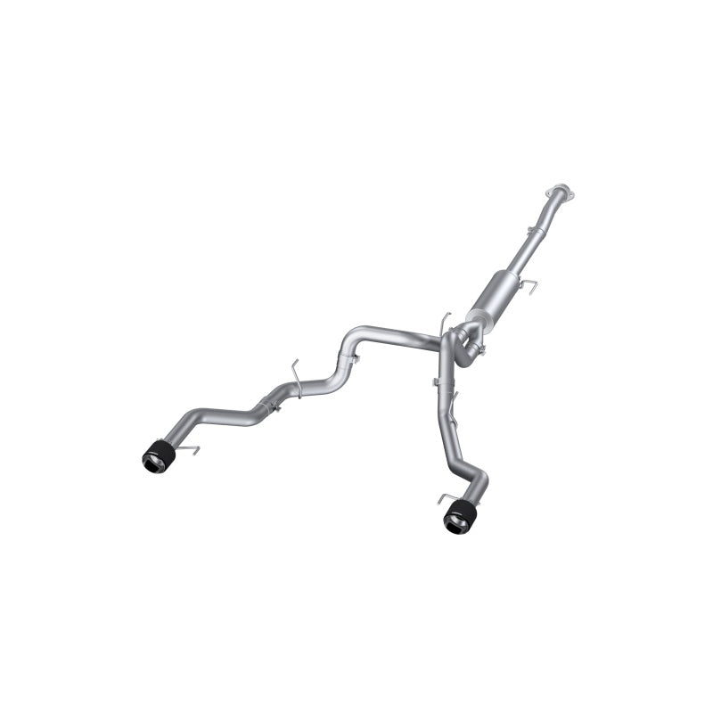 MBRP Ford F150 T304 5in OD Carbon Fiber Tip Dual Rear Exit 3in Cat Back Exhaust