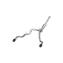 Load image into Gallery viewer, MBRP Ford F150 T304 5in OD Carbon Fiber Tip Dual Rear Exit 3in Cat Back Exhaust