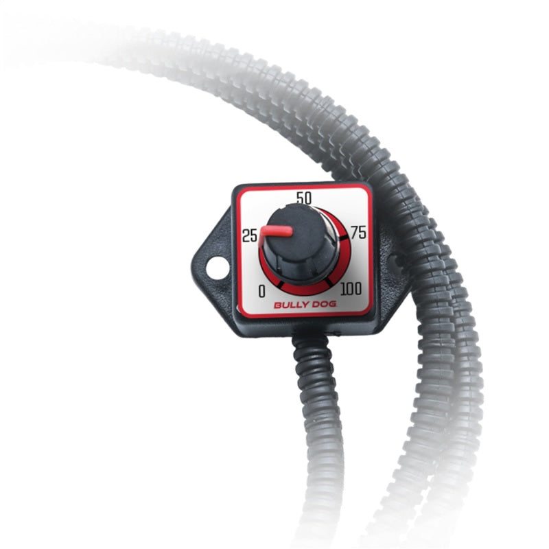 An angle of the Bully Dog Thruster control switch on a pristine white background