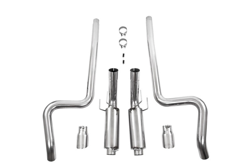 MBRP Ford Mustang GT 5.0L Dual Split Rear Race Version T409 3in Cat Back Exhaust System