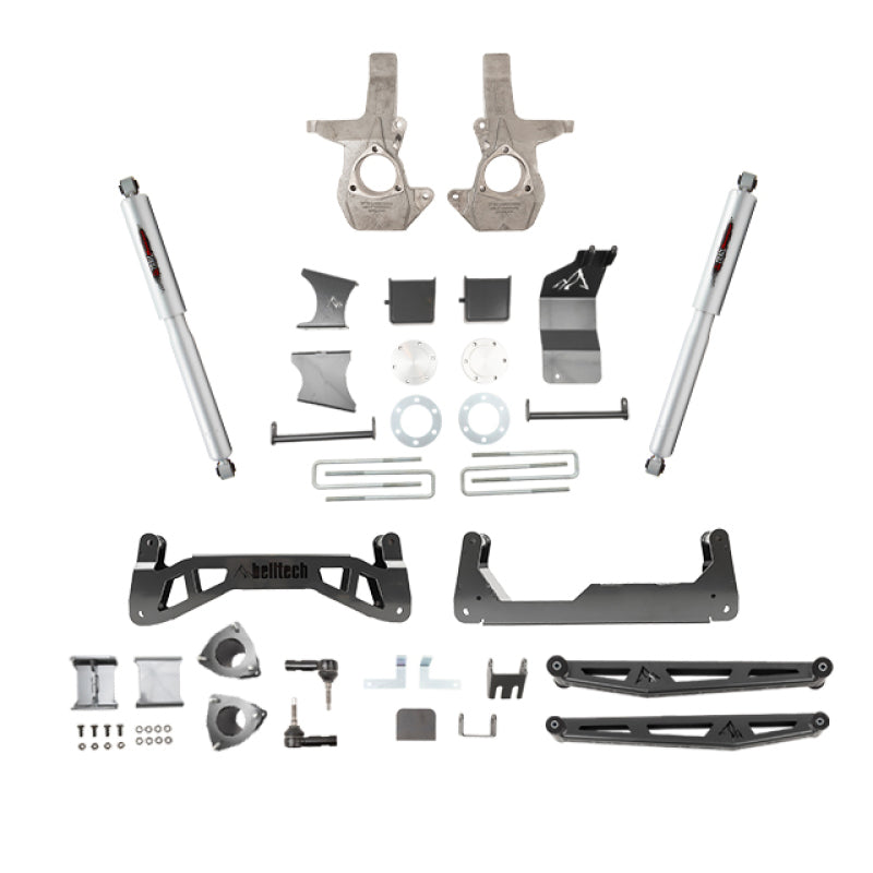 Belltech Chevrolet Silverado / GMC Sierra 1500 4WD 7-9in Suspension Lift Kit w/ Shocks