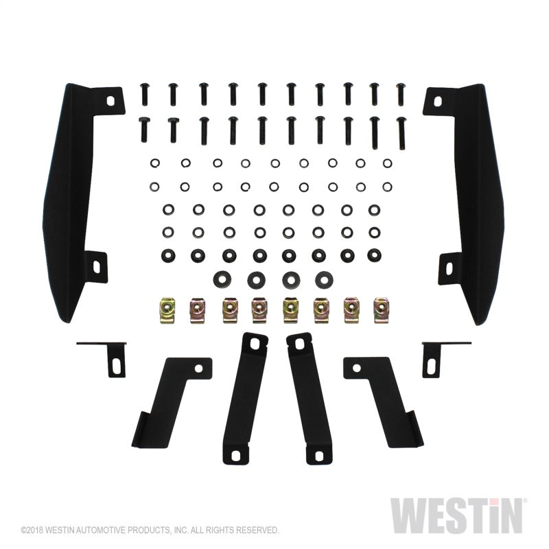 Westin 07+ Jeep Wrangler JK Inner Fenders - Front - Textured Black
