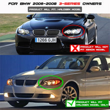 Load image into Gallery viewer, Spyder BMW E90 3-Series 06-08 4DR Projector CCFL Halo - Eyebrow Bulb Blk- PRO-YD-BMWE9005-CCFL-BK